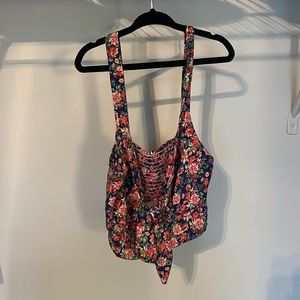 Floral crop top